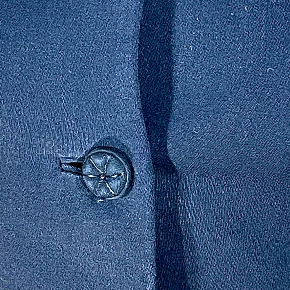 ▪️VTG▪️FORSTMANN▪️1940's 1950's 2-Piece Navy Blue Tailored Wool Skirt Suit - Picture 4 of 15